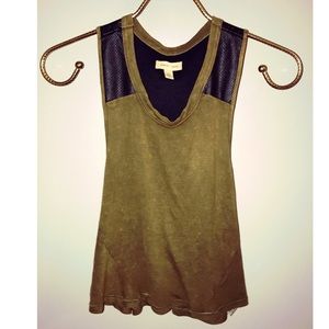 Urban Outfitters Silence & Noise Faux Leather Top